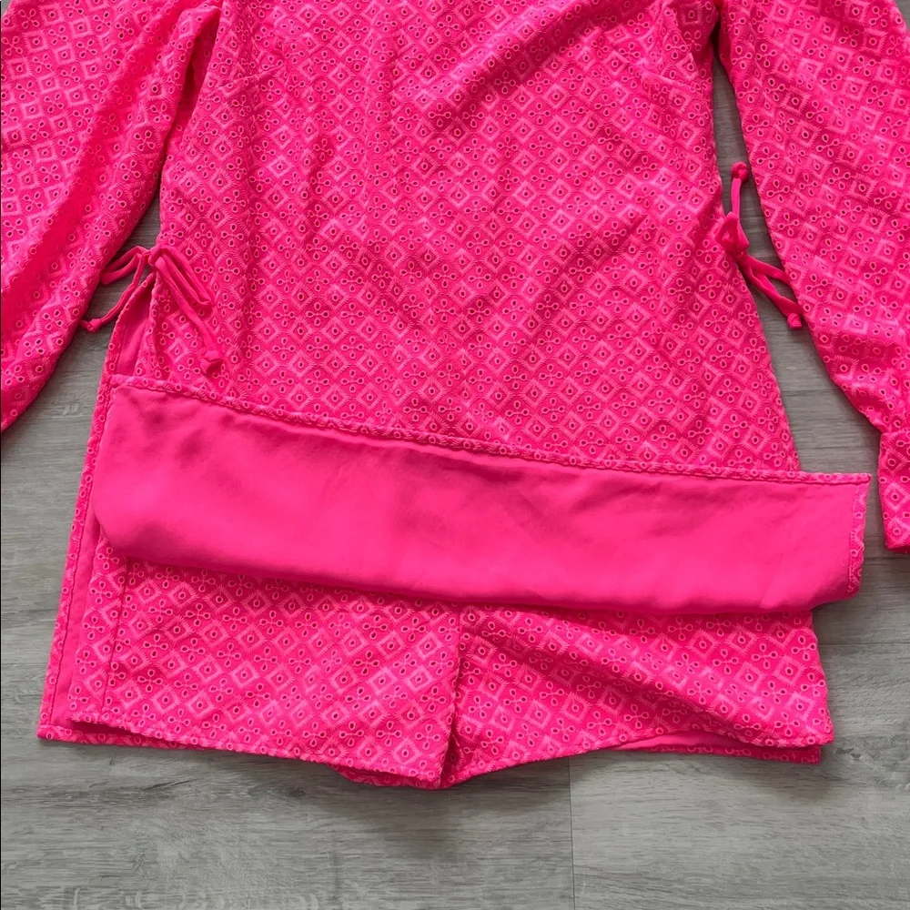Lilly Pulitzer Aisha Romper Dress Pink NWT Womens 6 Resort Summer Beach Vacation - Picture 4 of 16